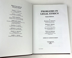 Problems In Legal Ethics, American Casebook Series, West Publishing, Legal Texts