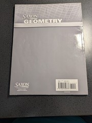 Saxon Geometry Textbook, Solutions, & Test Book Curriculum Set-ACCEPTABLE