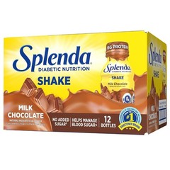 Balanced Nutrition 8oz Shakes for Diabetes – Milk Chocolate Flavor, 12 Bottles