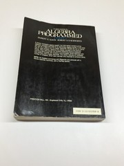 Algebra Programmed by Robert D. Hackworth and Robert H. Alwin (1986, Trade Paper