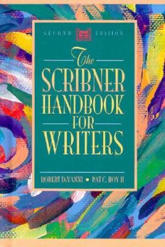 Scribner Handbook for Writers, The – Hardcover By Diyanni, Robert – GOOD