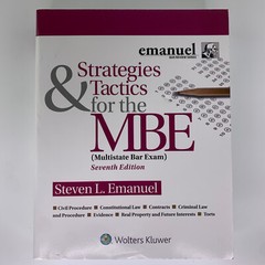 Bar Review Ser.: Strategies and Tactics for the MBE : Multistate Bar Exam by…