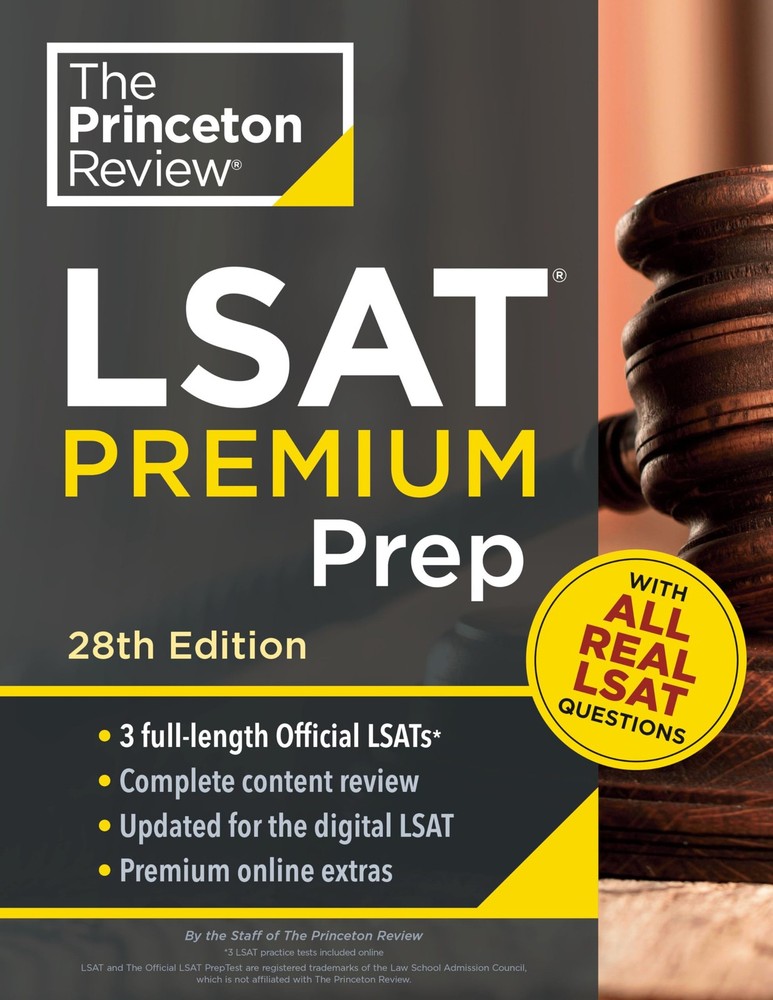 Princeton Review LSAT Premium Prep, 28th Edition: 3 Real LSAT PrepTests + St…