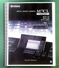 Yamaha M7CL V3 Instruction Manual: 312 Pages & Protective Covers!