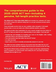 The Official ACT Prep Guide 2025 2026 Book Online Course