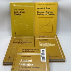 Lot of 5 Vintage Springer Mathematics & Statistics Hardcover Books Ross Sachs