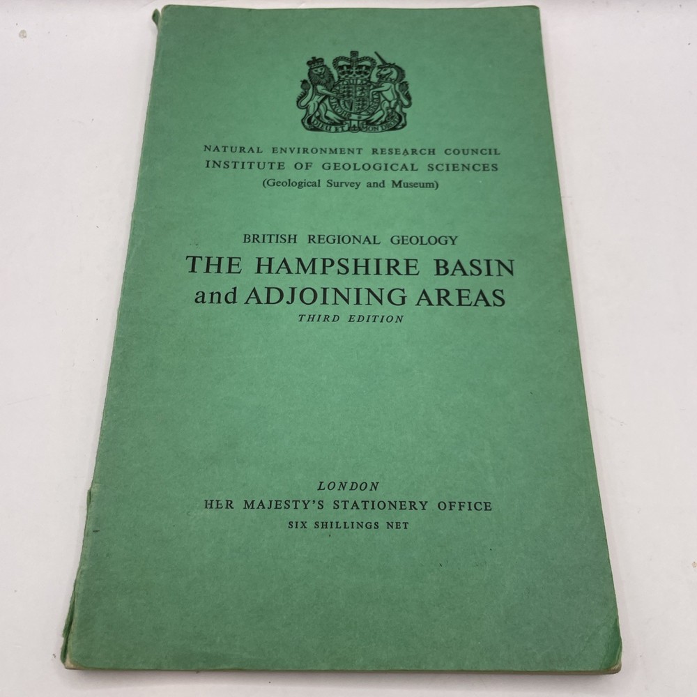 The Hampshire Basin Adjoining Areas British Regional Geology 1960 Third Edition