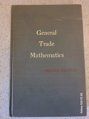 General Trade Mathematics Edwin P. VanLeuven 2nd Edition 1942, 1952
