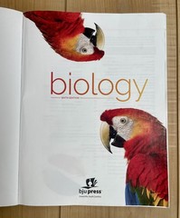 BJU Biology, Student Textbook and Lab Manual, 6th edition. Very Good Condition