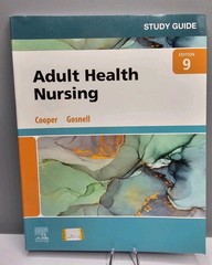 Adult Health Nursing Study Guide Edition 9 Cooper Elsevier PB Very Good