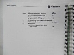 Chevron, Safety in Designs, 1996, Workplace Safety Manual, Ringbound