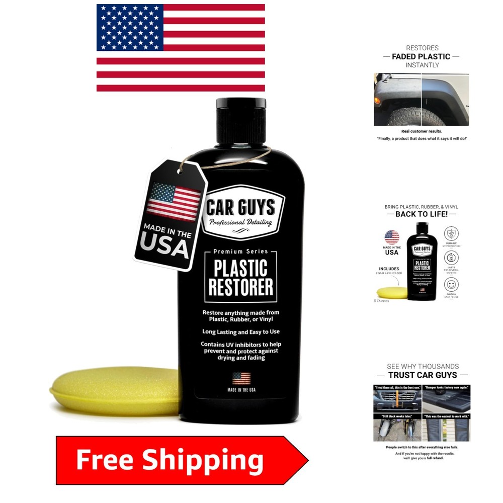 Luxury Plastic Restorer | 8 Oz Kit for Vinyl & Rubber | User-Friendly Detailing