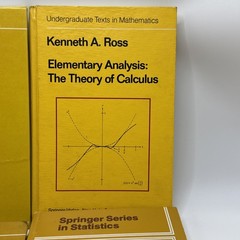 Lot of 5 Vintage Springer Mathematics & Statistics Hardcover Books Ross Sachs