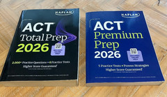 KAPLAN ACT Total Prep 2026 & ACT Premium Prep 2026 new – never used