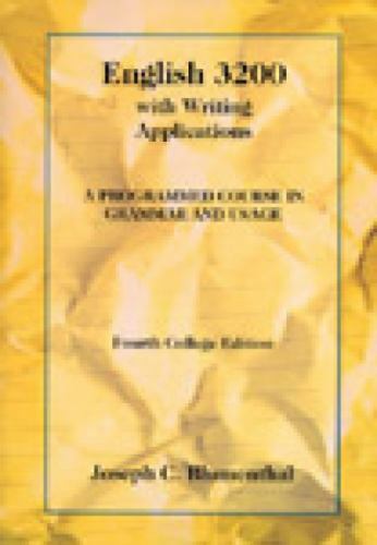English 3200 With Writing Applications: A – paperback, Blumenthal, 9780155008656