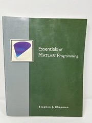 Essentials of MATLAB Programming by Stephen J. Chapman