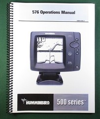Humminbird 576 Instruction Manual: 76 Pages & Protective Covers!