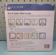 Pre-K Color Wall Cards by Get Set For School (2012, Cards,Flash Cards) – New
