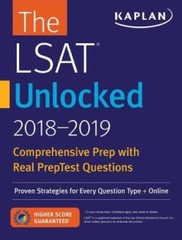 LSAT Unlocked 2018-2019: Proven Strategies + Online (Kaplan Test Prep) – GOOD