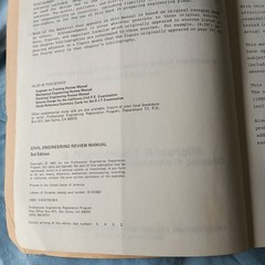 Book Civil Engineering Review Manual Michael R. Lindeburg Softcover Acceptable