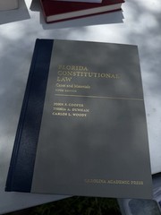 Carolina Academic Press Florida Constitutional Law 5th Ed Hardcover Cooper