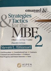 Strategies & Tactics for the MBE 2 – by Steven L. Emanuel