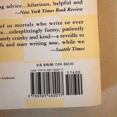 Bird by Bird:Some Instructions on Writing and Life by Anne Lamott