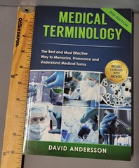 Medical Terminology David Andersson 2nd Edition Softcover Study Guide Exercise
