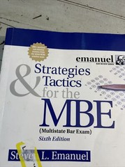 Strategies & Tactics for the MBE (Emanuel Bar Review) [Paperback] Steven L. Ema