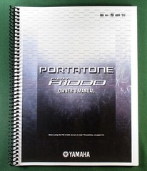 Yamaha PSR-A1000 Instruction Manual: 156 Pages & Protective Covers!