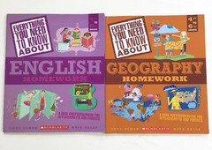 Scholastic Everything You Need to Know 4th-6th Grade Workbook Lot 5 Books