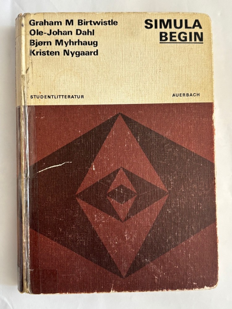 Vintage 1973 SIMULA BEGIN Programming Book Early Object-Oriented Computing