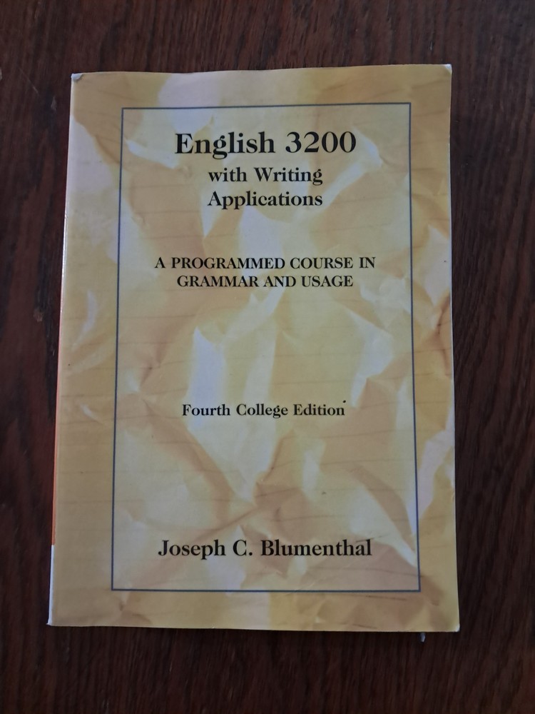 English 3200 with Writing Applications : A Programmed Course in Grammar and…