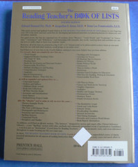 The Reading Teacher’s BOOK of LISTS,4E,EXCELLENT RESOURCE! Nice PB,Fry,Kress