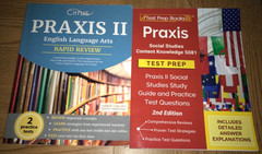 PRAXIS SOCIAL STUDIES & ELA ENGLISH CONTENT KNOWLEDGE BOOK SET TEST PREP II
