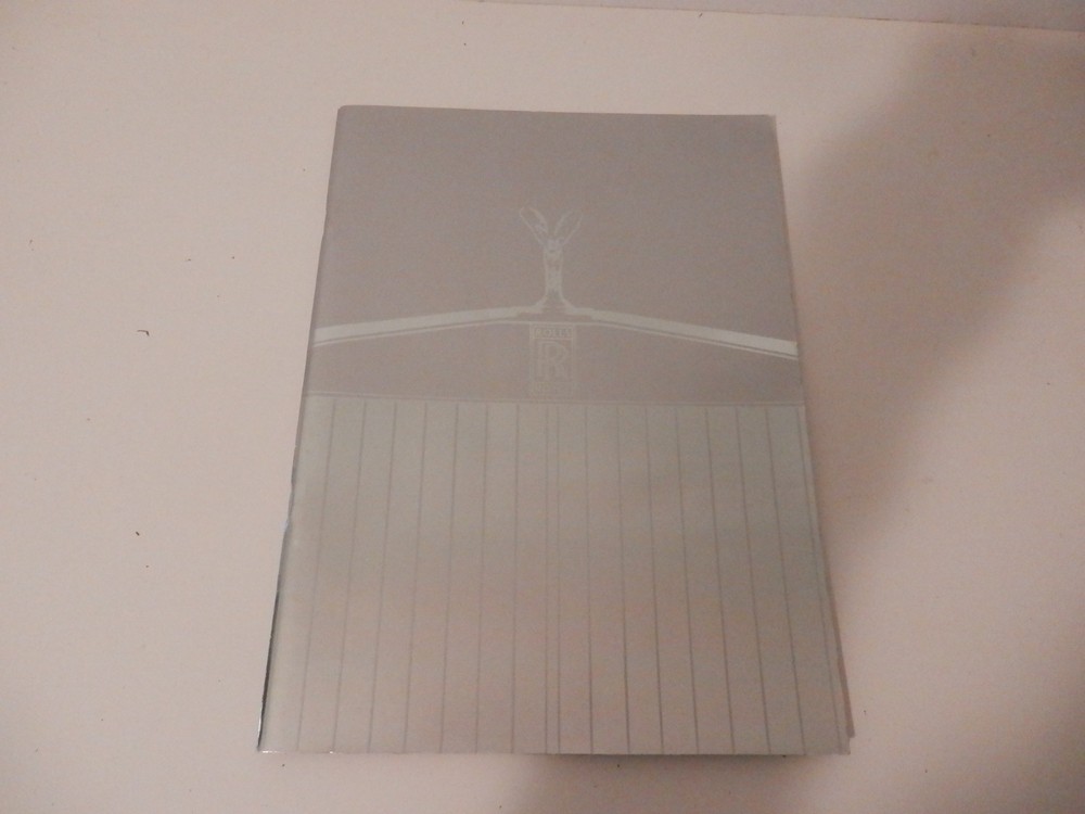 Rolls-Royce Corniche, Silver Spur, Silver Spirit Brochure. 32 Pages.
