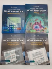2026-2027 MCAT Prep Books 2nd Ed Lot of 4 – CARS (2), Chemistry, Biology Unused
