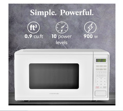 Farberware 0.9 Cu. Ft. Countertop Microwave Oven – 900 Watts Power New in Box.