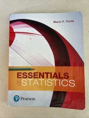 Essentials of Statistics by Mario Triola (2018, Trade Paperback)