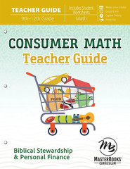 New Master Books CONSUMER MATH Curriculum Set Personal Finance Homeschooling
