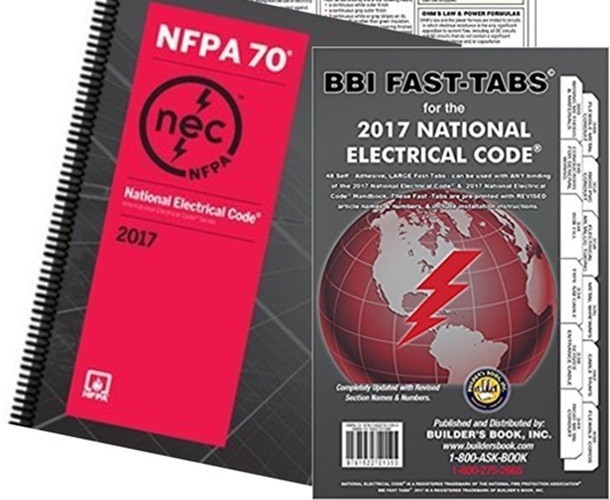 NFPA 70 National Electrical Code NEC 2017 Edition SPIRAL WITH BBI TAB USPS