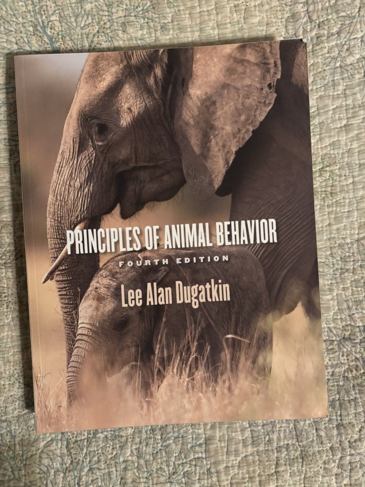 Principles of Animal Behavior 4th Edition Lee Alan Dugatkin Softback Textbook