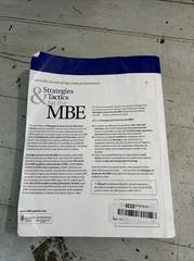 Strategies & Tactics for the MBE (Emanuel Bar Review) [Paperback] Steven L. Ema