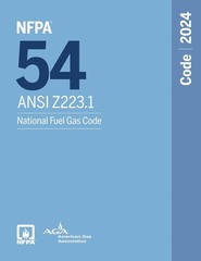 NFPA 54 National Fuel Gas Code 2024 Edition Paperback ANSI Z223.1 FREESHIP