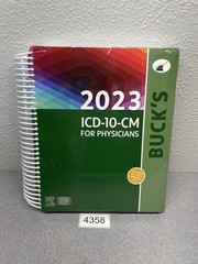 Buck’s 2023 ICD-10-CM for Physicians Hospitals by Elsevier New Sealed