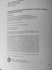FTCE Exceptional Student Education K-12 061 Test Prep 2nd Ed 2021 Good