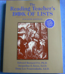 The Reading Teacher’s BOOK of LISTS,4E,EXCELLENT RESOURCE! Nice PB,Fry,Kress