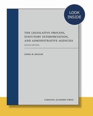 The Legislative Process 2nd Ed Linda D. Jellum Hardcover Carolina Academic Press