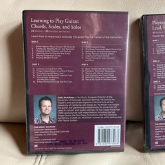 Learning to Play Guitar The Great Courses 4‑Disc DVD Set + Guidebook + Pro DVD