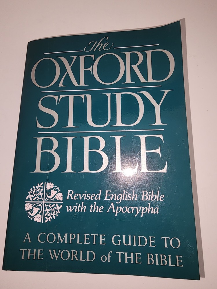 The Oxford Study Bible: Revised English Bible with the Apocrypha – paperback…